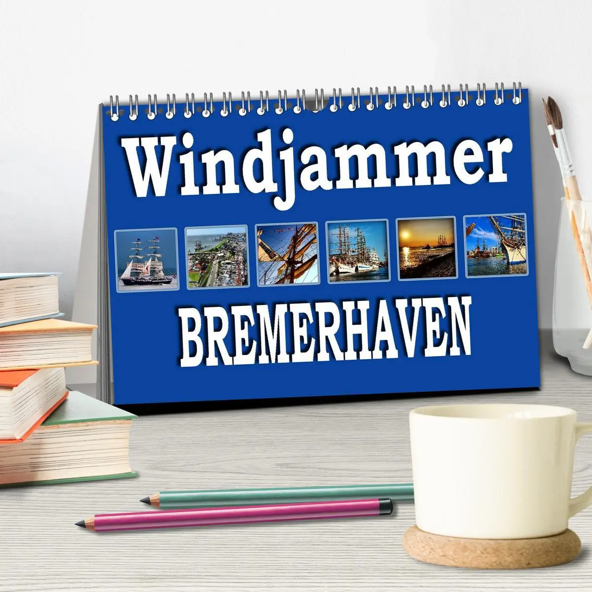 Bild: 9783516036367 | Windjammer - Bremerhaven (Tischkalender 2026 DIN A5 quer), CALVENDO...