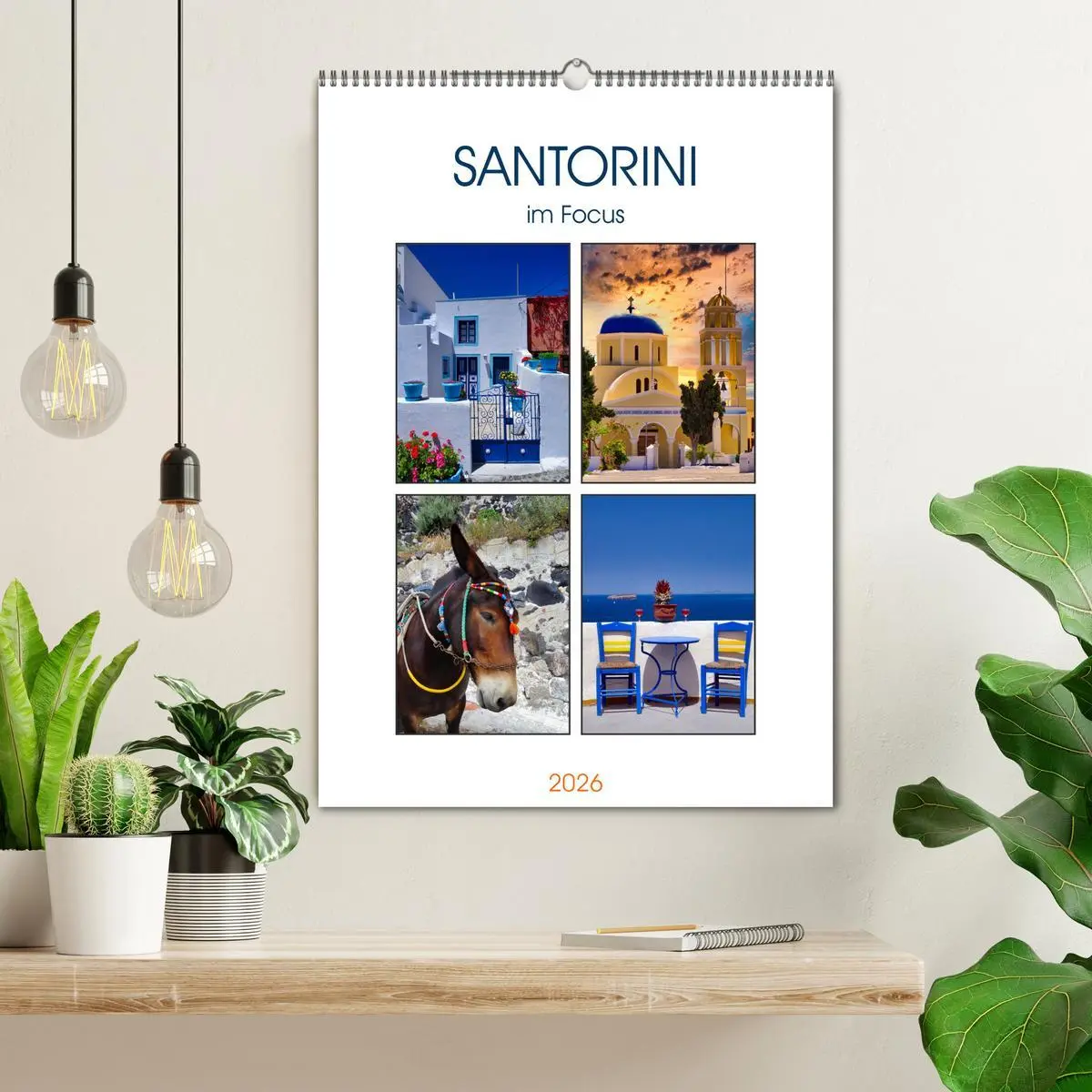 Bild: 9783516346367 | Santorini im Focus (Wandkalender 2026 DIN A2 hoch), CALVENDO...