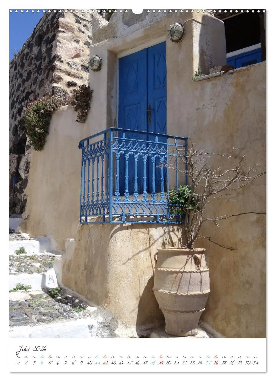 Bild: 9783516346367 | Santorini im Focus (Wandkalender 2026 DIN A2 hoch), CALVENDO...