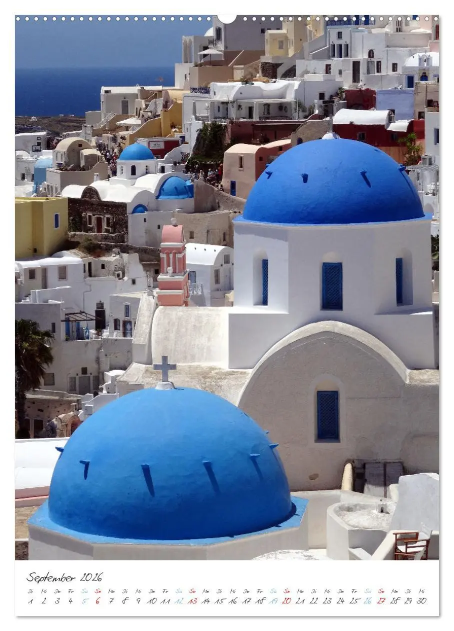 Bild: 9783516346367 | Santorini im Focus (Wandkalender 2026 DIN A2 hoch), CALVENDO...