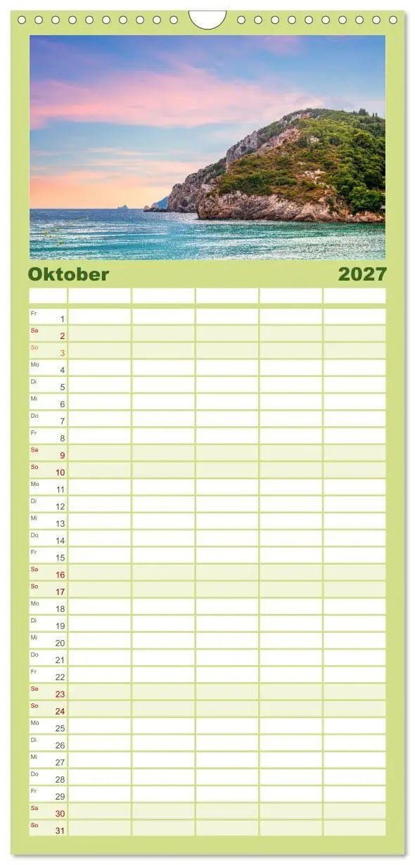 Bild: 9783594326367 | Familienplaner 2027 - Korfu - Die paradiesische Insel im...