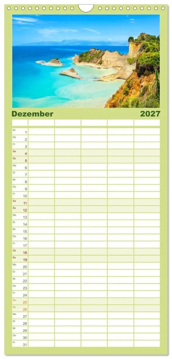 Bild: 9783594326367 | Familienplaner 2027 - Korfu - Die paradiesische Insel im...