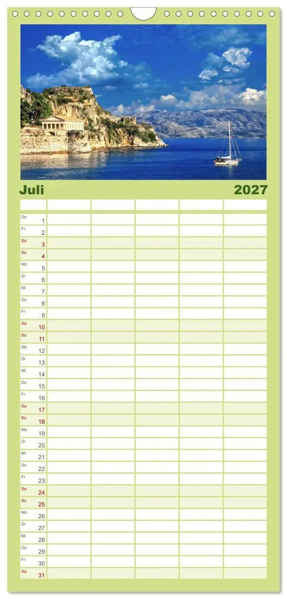 Bild: 9783594326367 | Familienplaner 2027 - Korfu - Die paradiesische Insel im...