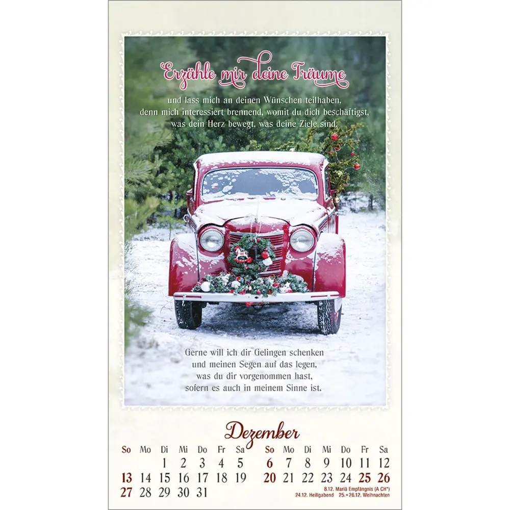 Bild: 9783754876367 | Ich bin da und dir ganz nah 2026 | Doro Zachmann | Kalender | 13 S.