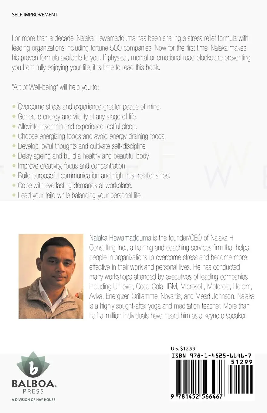 Rückseite: 9781452566467 | Art of Well-Being | Nalaka Hewamadduma | Taschenbuch | Englisch | 2013