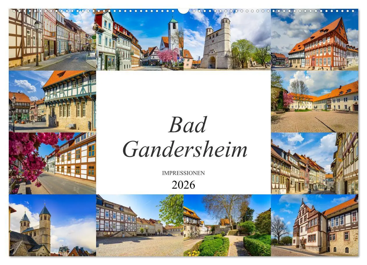 Cover: 9783457796467 | Bad Gandersheim Impressionen (Wandkalender 2026 DIN A2 quer),...