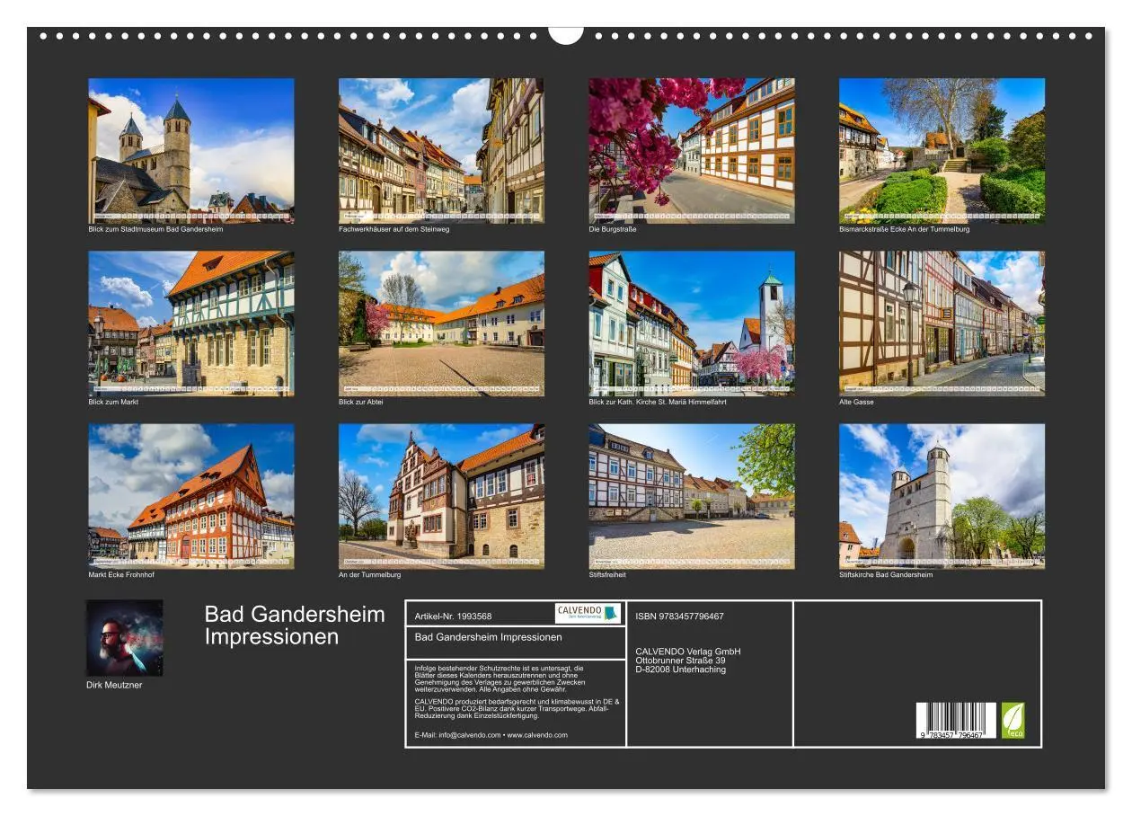 Bild: 9783457796467 | Bad Gandersheim Impressionen (Wandkalender 2026 DIN A2 quer),...