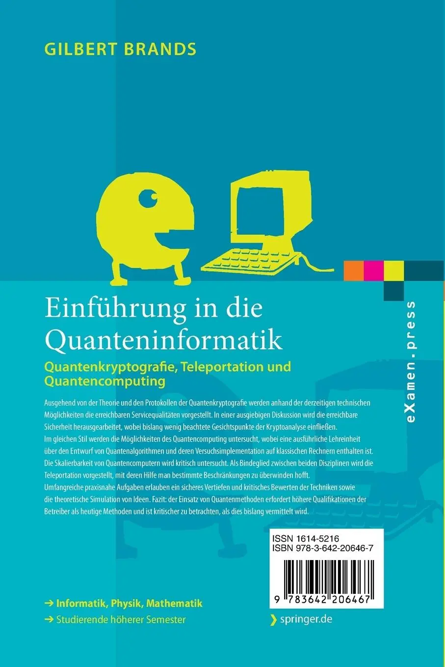 Rückseite: 9783642206467 | Einführung in die Quanteninformatik | Gilbert Brands | Taschenbuch | x