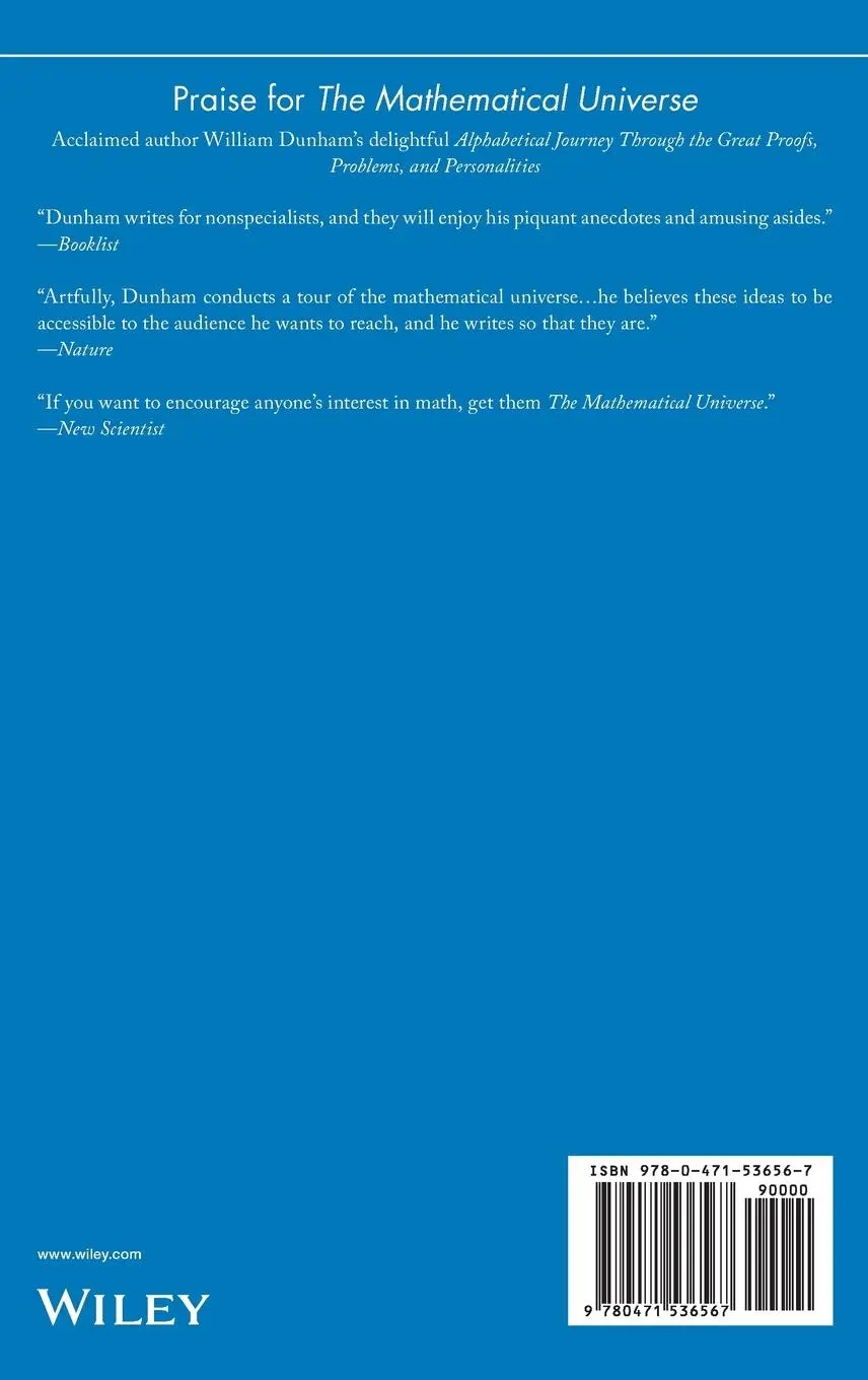 Rückseite: 9780471536567 | The Mathematical Universe | William Dunham | Buch | Gebunden | 1994