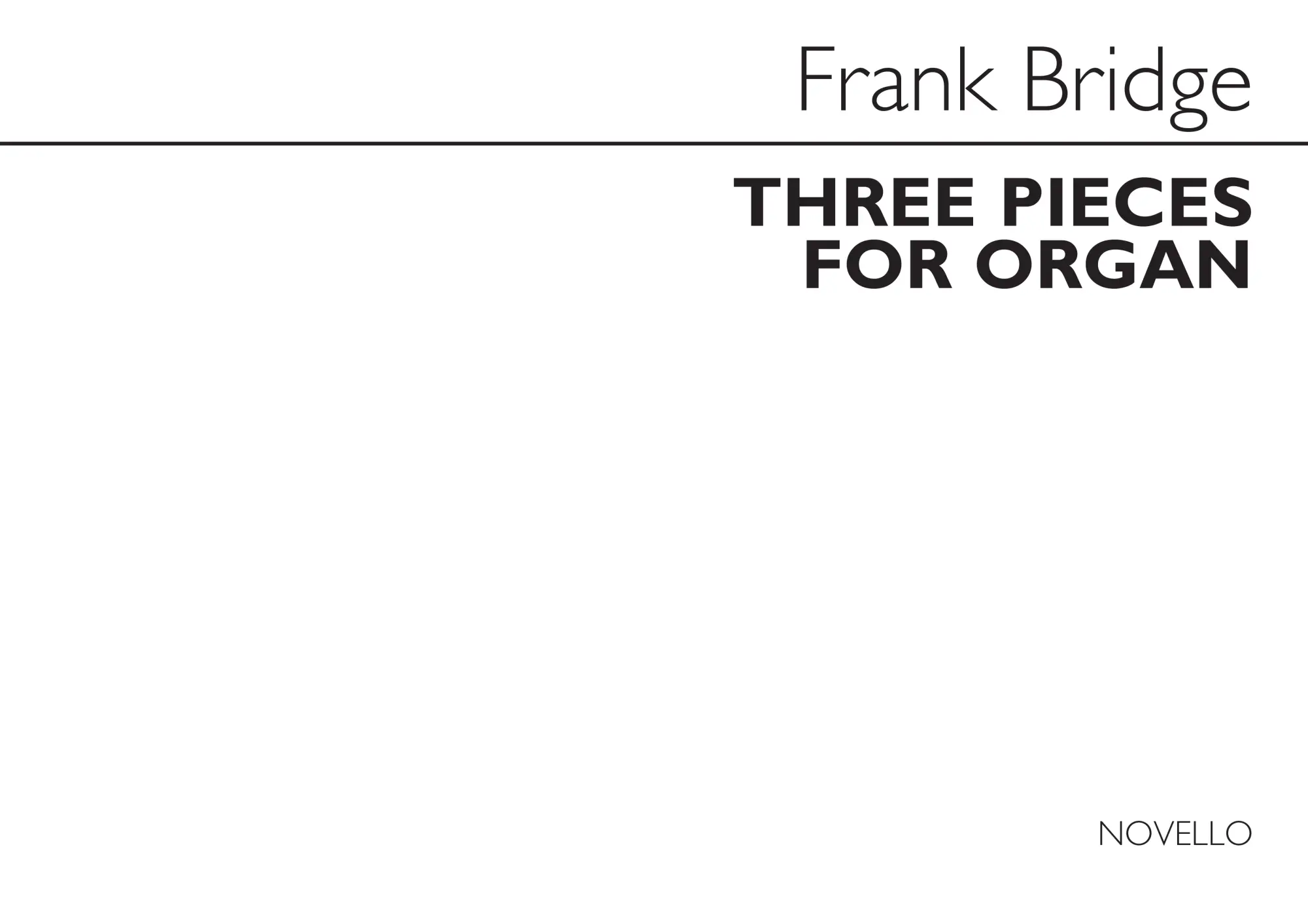 3 Pieces For Organ