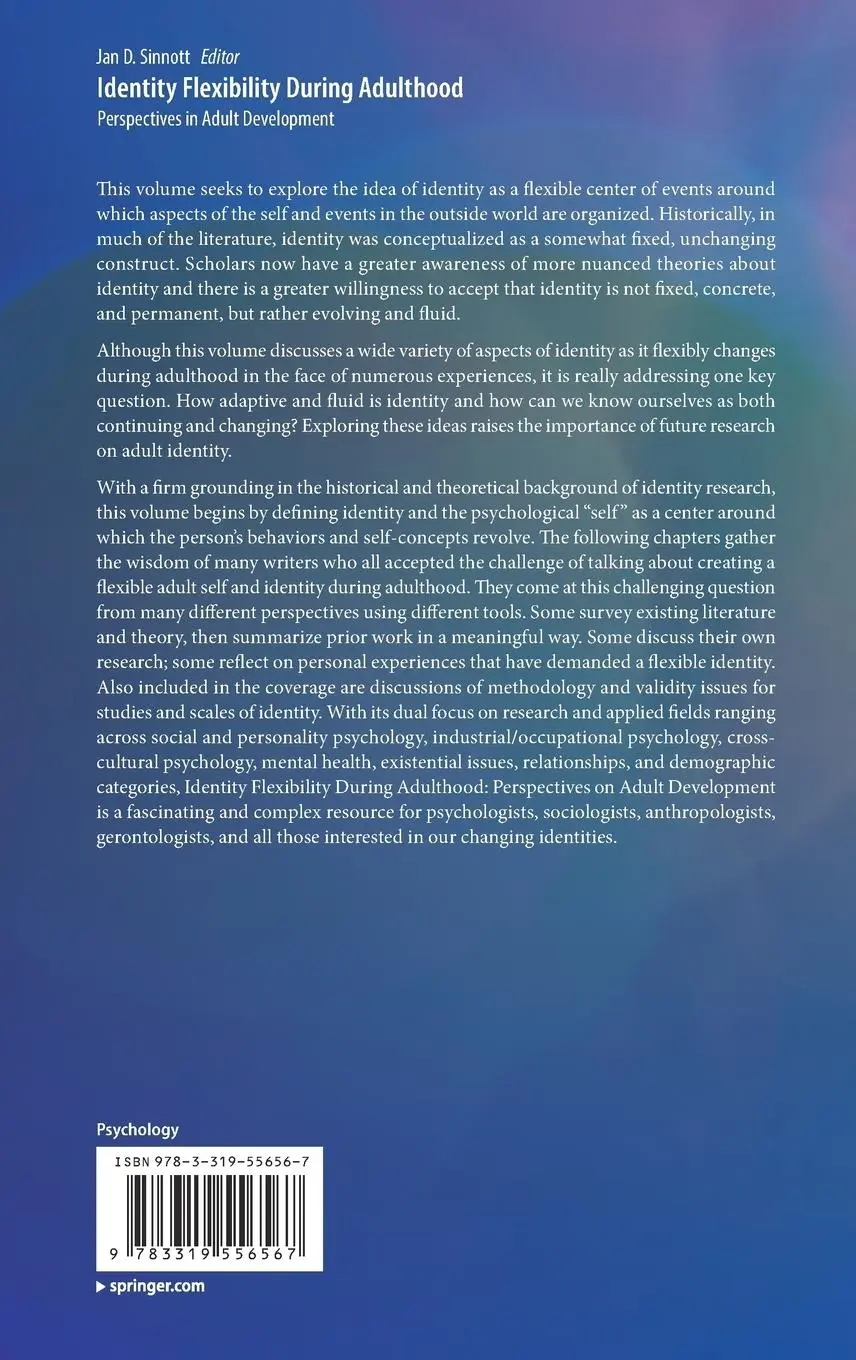 Rückseite: 9783319556567 | Identity Flexibility During Adulthood | Jan D. Sinnott | Buch | xiv