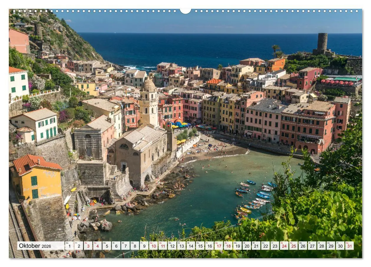 Bild: 9783457476567 | Die Italienische Riviera - Ligurien (Wandkalender 2026 DIN A2...