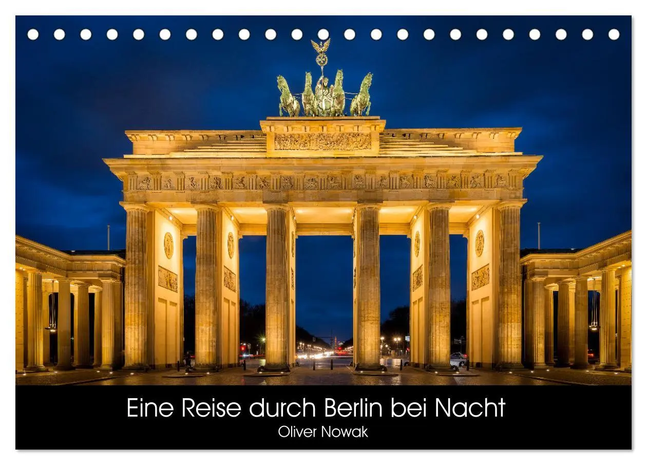 Cover: 9783457616567 | Eine Reise durch Berlin bei Nacht (Tischkalender 2026 DIN A5 quer),...
