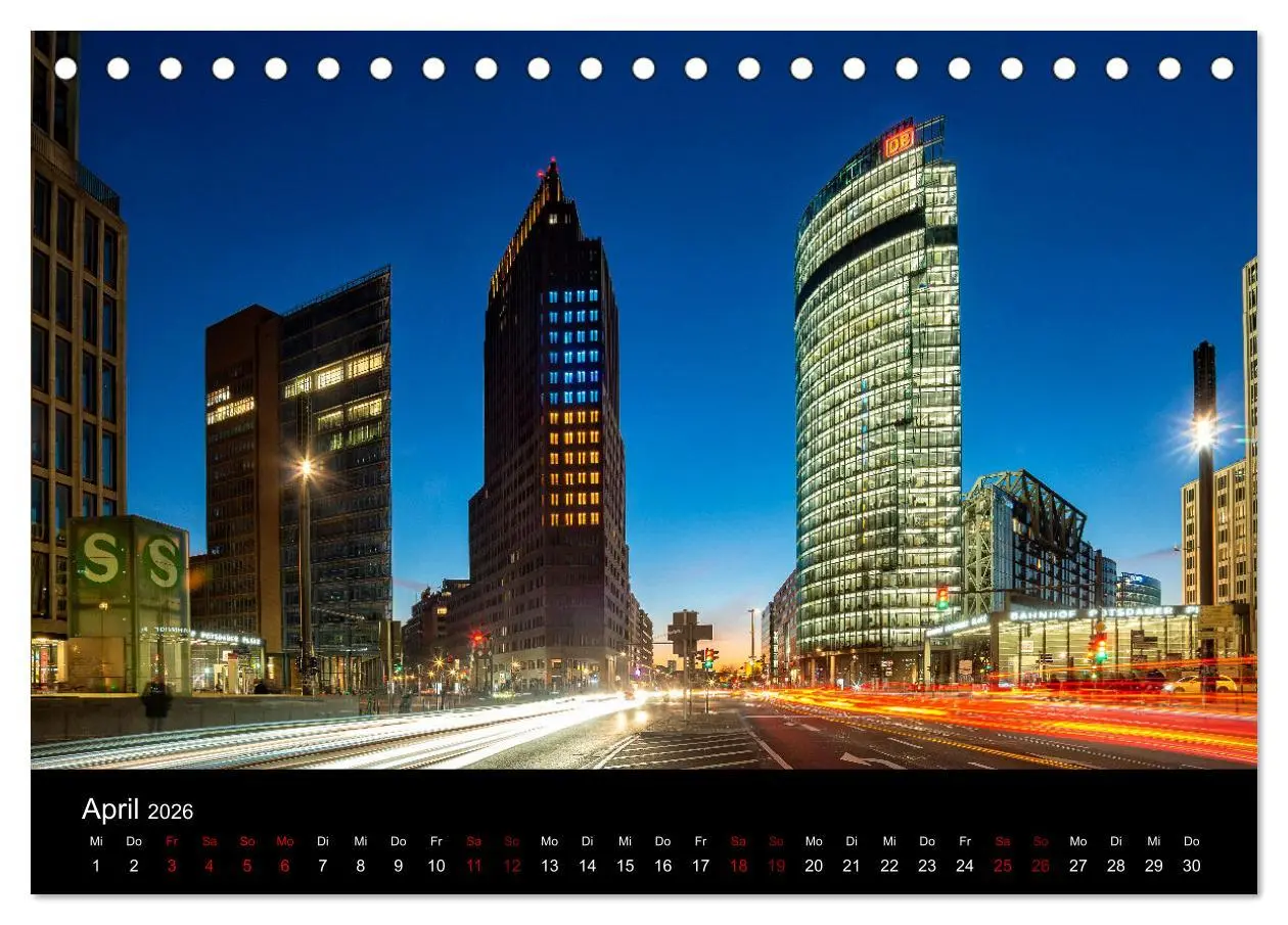 Bild: 9783457616567 | Eine Reise durch Berlin bei Nacht (Tischkalender 2026 DIN A5 quer),...