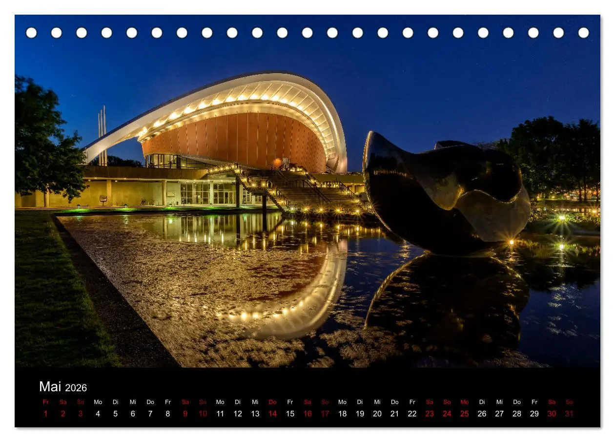Bild: 9783457616567 | Eine Reise durch Berlin bei Nacht (Tischkalender 2026 DIN A5 quer),...
