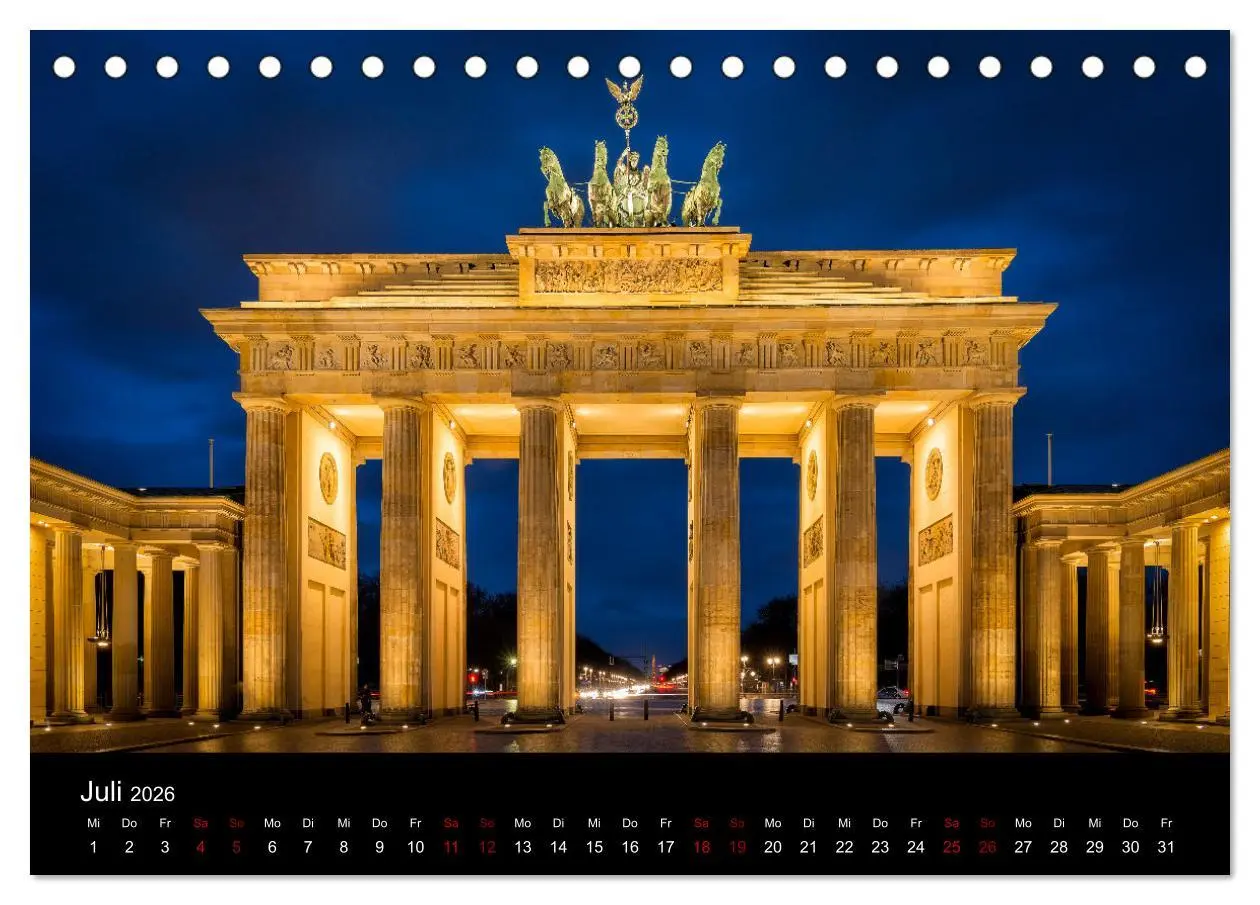 Bild: 9783457616567 | Eine Reise durch Berlin bei Nacht (Tischkalender 2026 DIN A5 quer),...