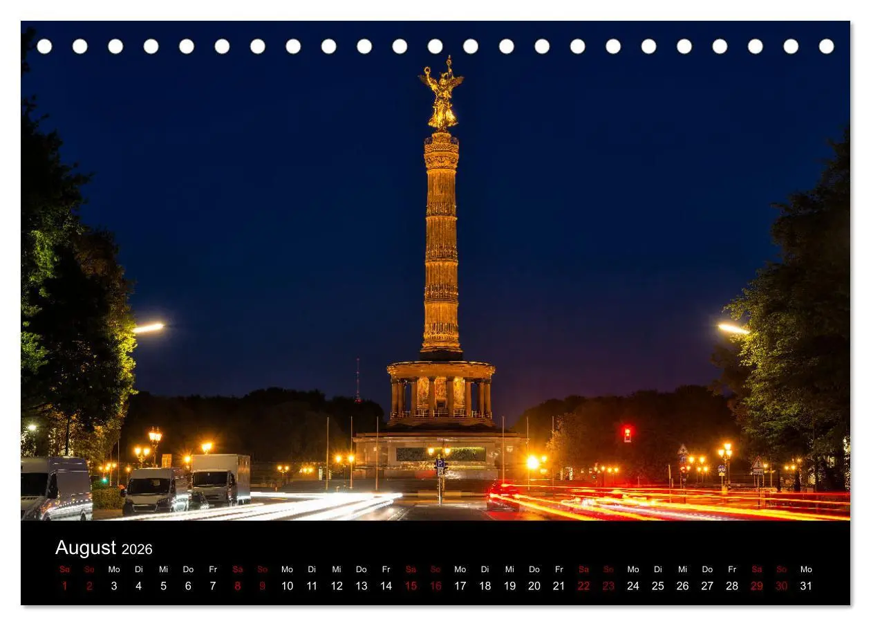 Bild: 9783457616567 | Eine Reise durch Berlin bei Nacht (Tischkalender 2026 DIN A5 quer),...