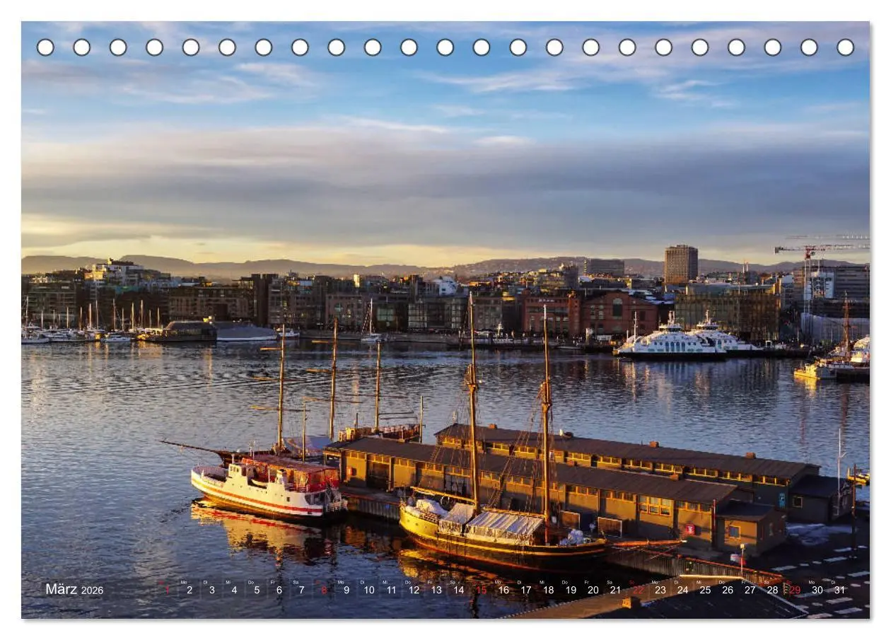 Bild: 9783457926567 | Oslo - Norwegen (Tischkalender 2026 DIN A5 quer), CALVENDO...
