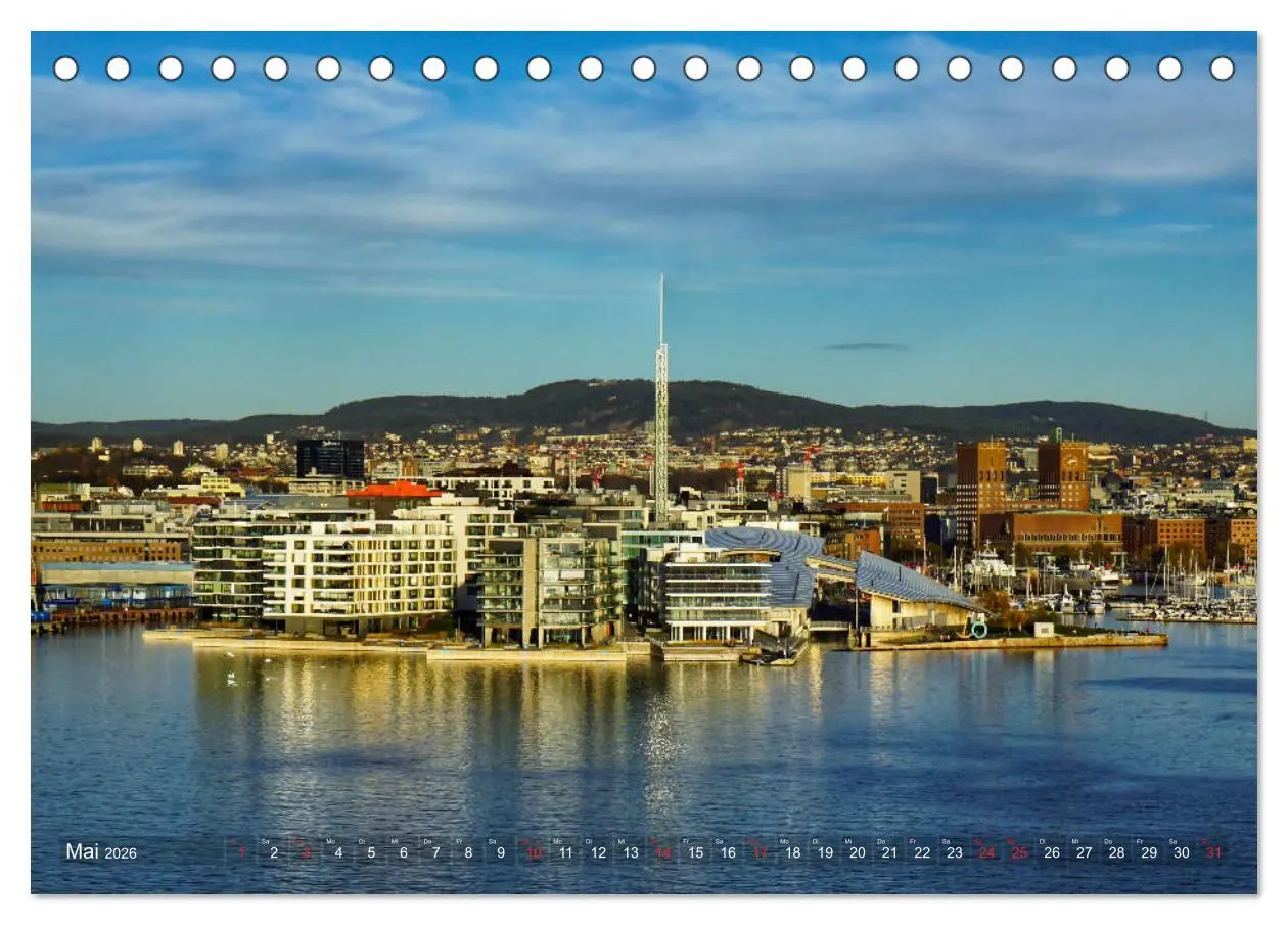 Bild: 9783457926567 | Oslo - Norwegen (Tischkalender 2026 DIN A5 quer), CALVENDO...