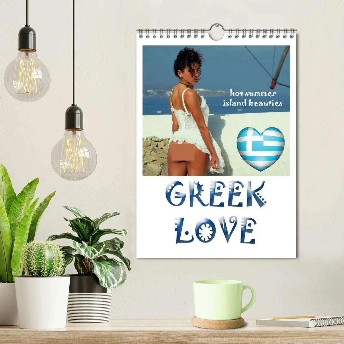 Bild: 9783516256567 | GREEK LOVE hot summer island beauties (Wandkalender 2026 DIN A4...