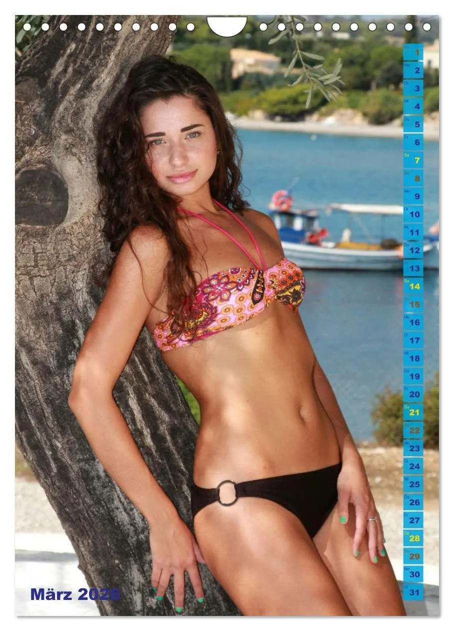 Bild: 9783516256567 | GREEK LOVE hot summer island beauties (Wandkalender 2026 DIN A4...