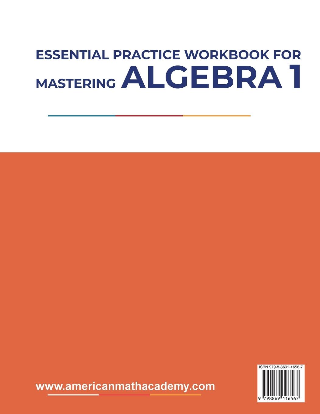 Rückseite: 9798869116567 | MASTERING ALGEBRA 1 | American Math Academy | Taschenbuch | Englisch