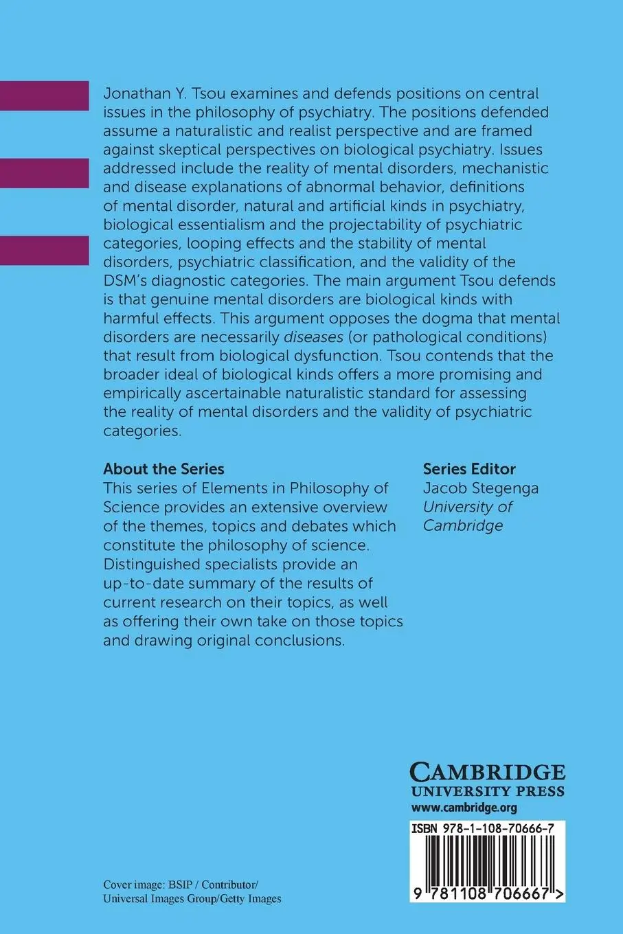 Rückseite: 9781108706667 | Philosophy of Psychiatry | Jonathan Y. Tsou | Taschenbuch | Englisch
