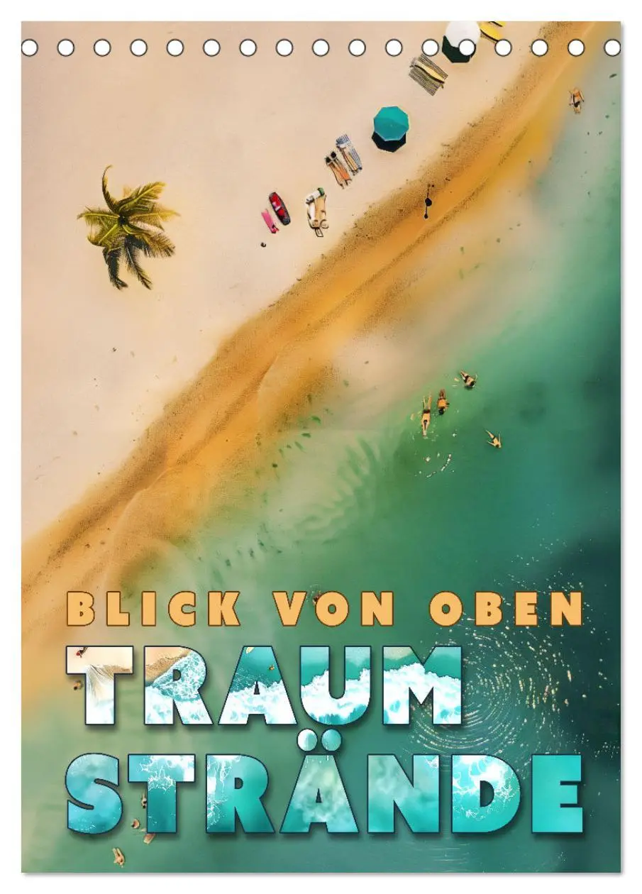Cover: 9783516246667 | Blick von oben - Traumstrände (Tischkalender 2026 DIN A5 hoch),...