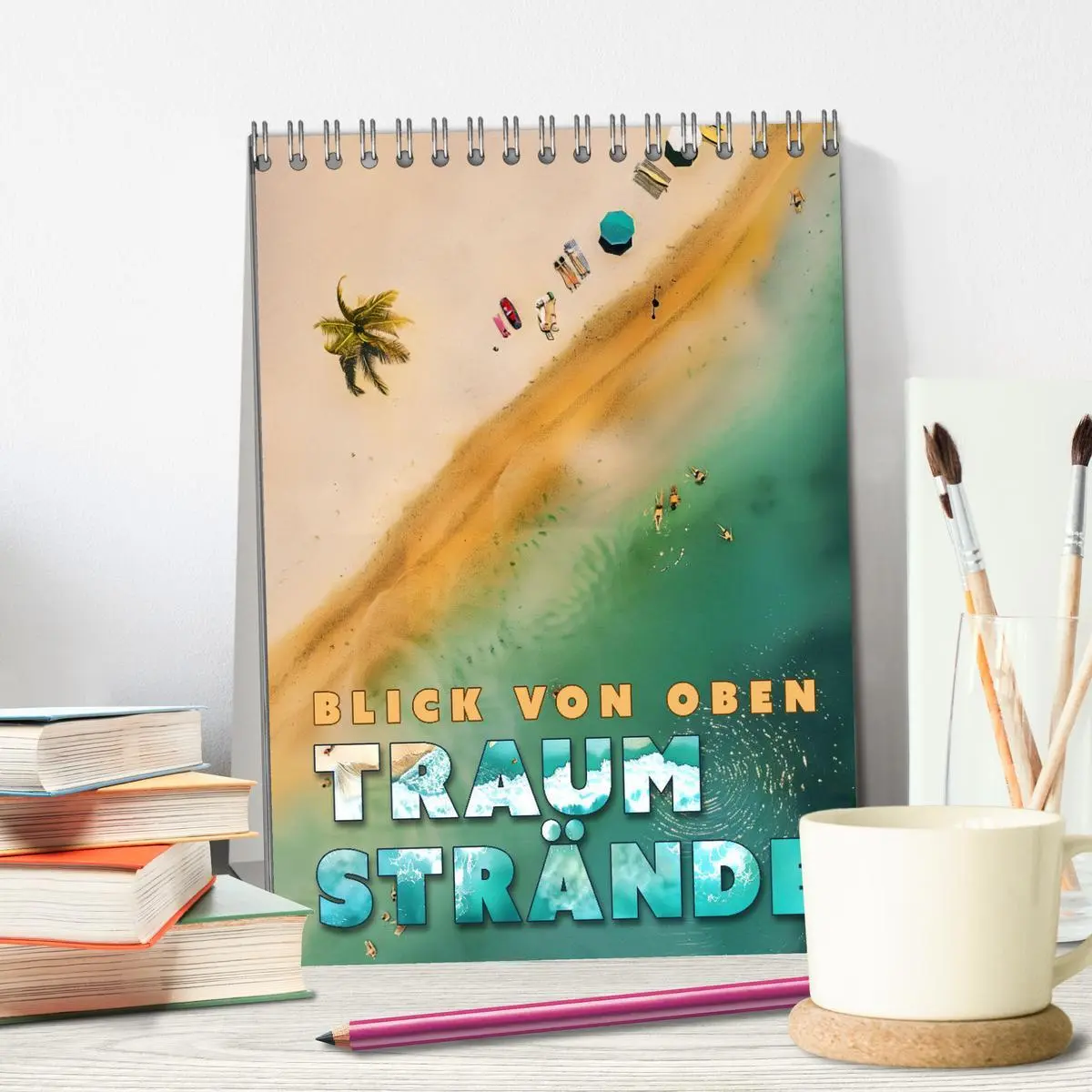 Bild: 9783516246667 | Blick von oben - Traumstrände (Tischkalender 2026 DIN A5 hoch),...