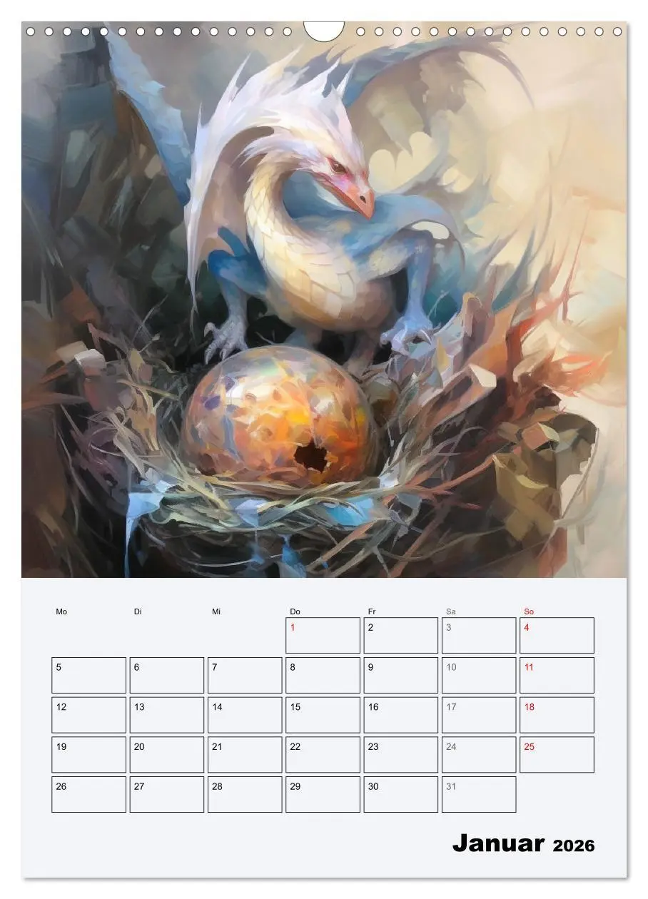 Bild: 9783516316667 | Drachenland. Gefürchtete Fabelwesen im Gotik-Stil (Wandkalender...