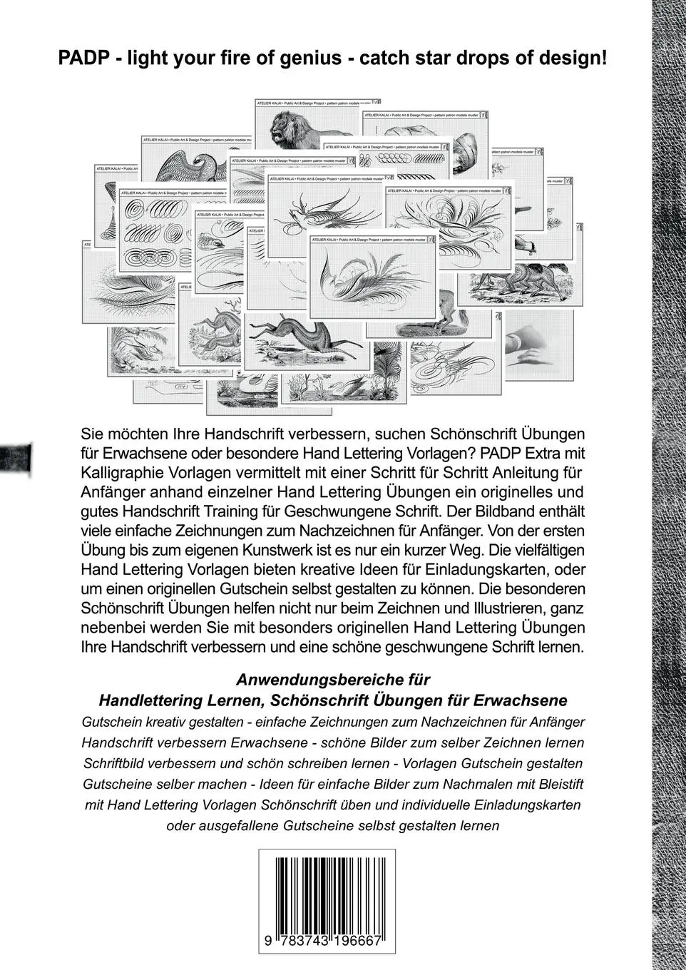 Rückseite: 9783743196667 | Bestseller Bücher 2016 - Freude am Malen &amp; Kalligraphie lernen. | Buch