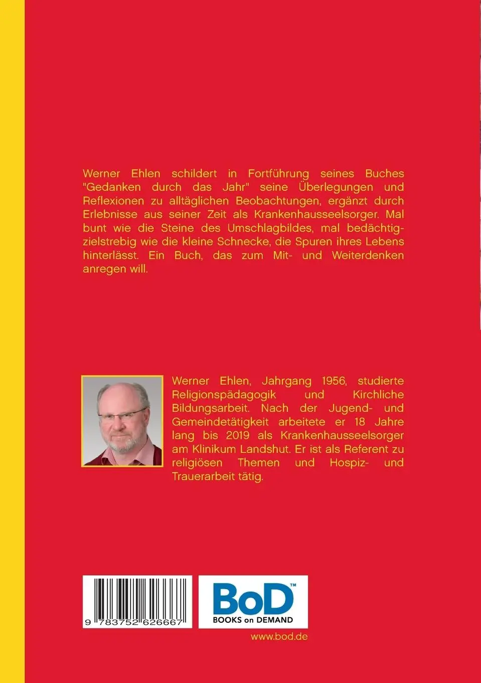 Rückseite: 9783752626667 | Geschichten vom Leben | Werner Ehlen | Taschenbuch | 98 S. | Deutsch