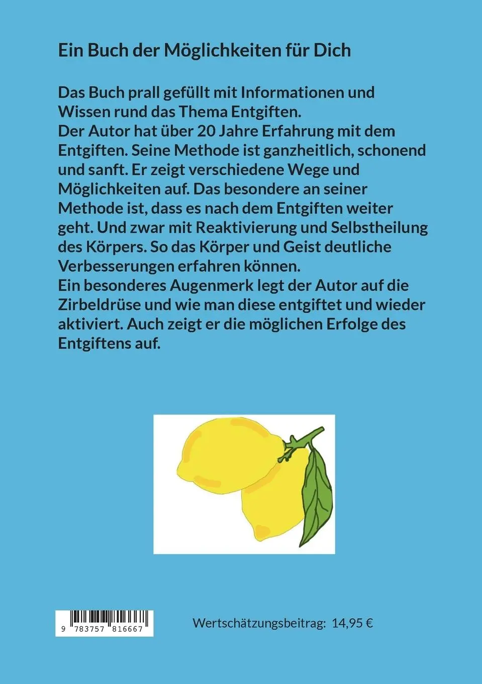 Rückseite: 9783757816667 | Detox your Body | Jochen Funk | Taschenbuch | 184 S. | Deutsch | 2023