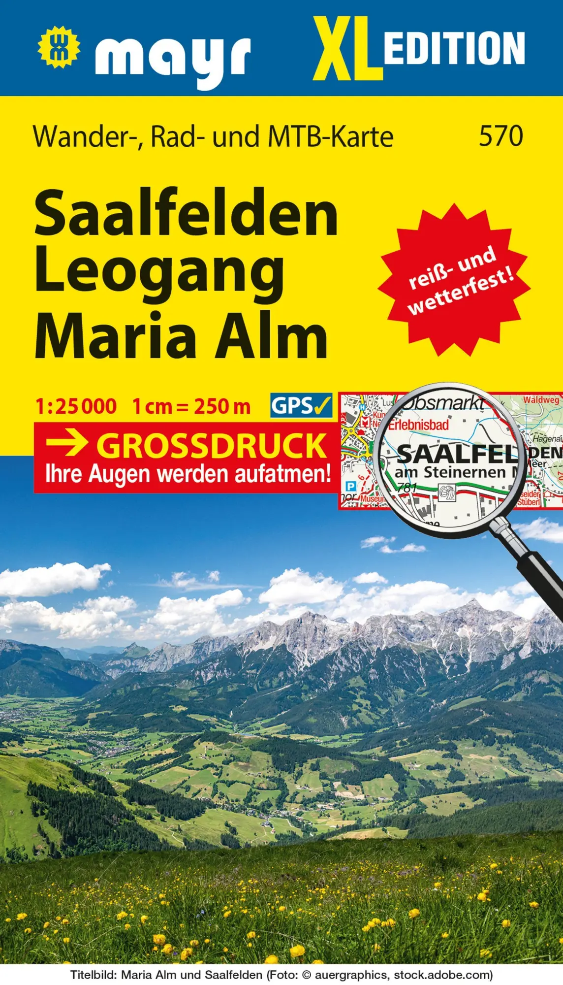 Cover: 9783991216667 | Mayr Wanderkarte Saalfelden - Leogang - Maria Alm XL 1:25.000 | 2023