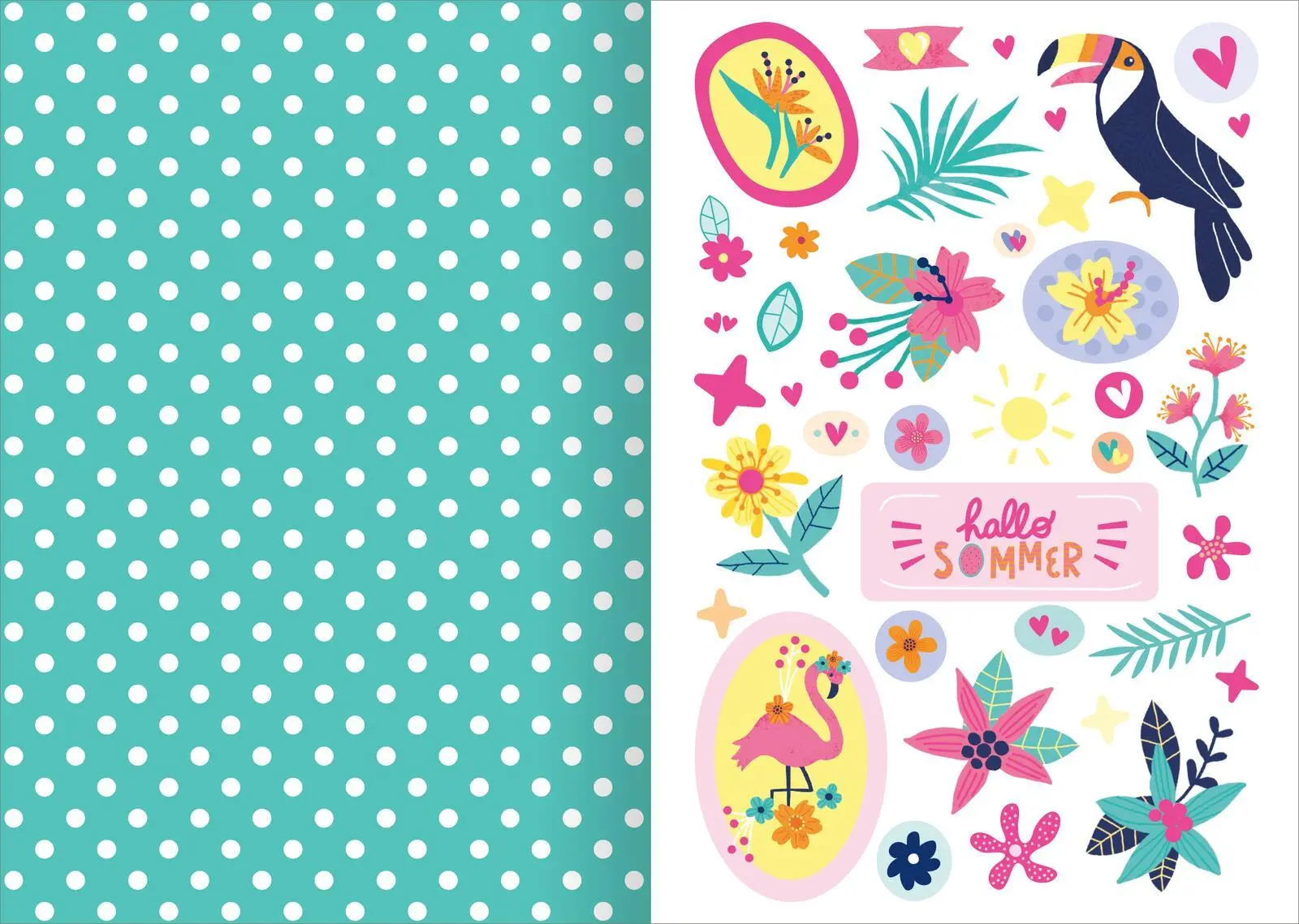 Bild: 4014489136767 | I Love Summer - Sticker-Liebe | Über 800 Sticker mit Neoneffekt | 2025