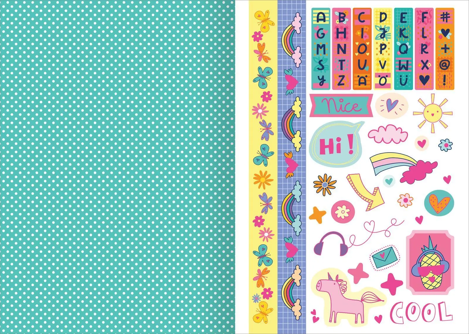 Bild: 4014489136767 | I Love Summer - Sticker-Liebe | Über 800 Sticker mit Neoneffekt | 2025