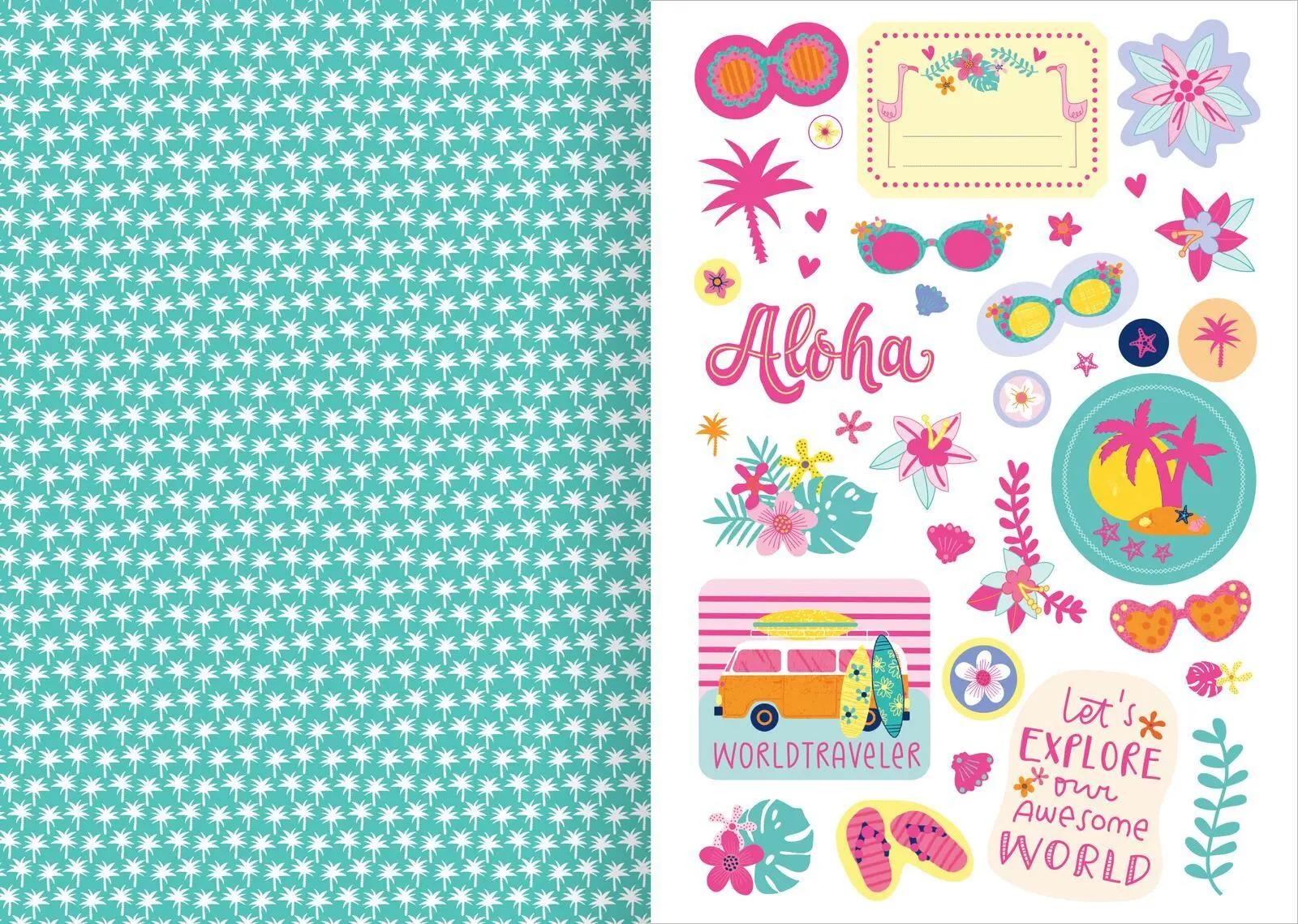 Bild: 4014489136767 | I Love Summer - Sticker-Liebe | Über 800 Sticker mit Neoneffekt | 2025