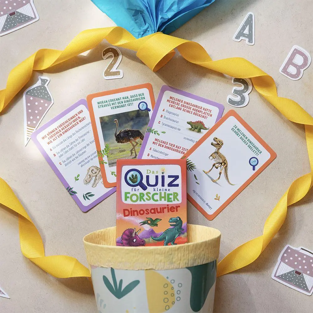 Bild: 4260308346767 | Das Quiz für kleine Forscher - Dinosaurier | Klara Wiesel | Spiel