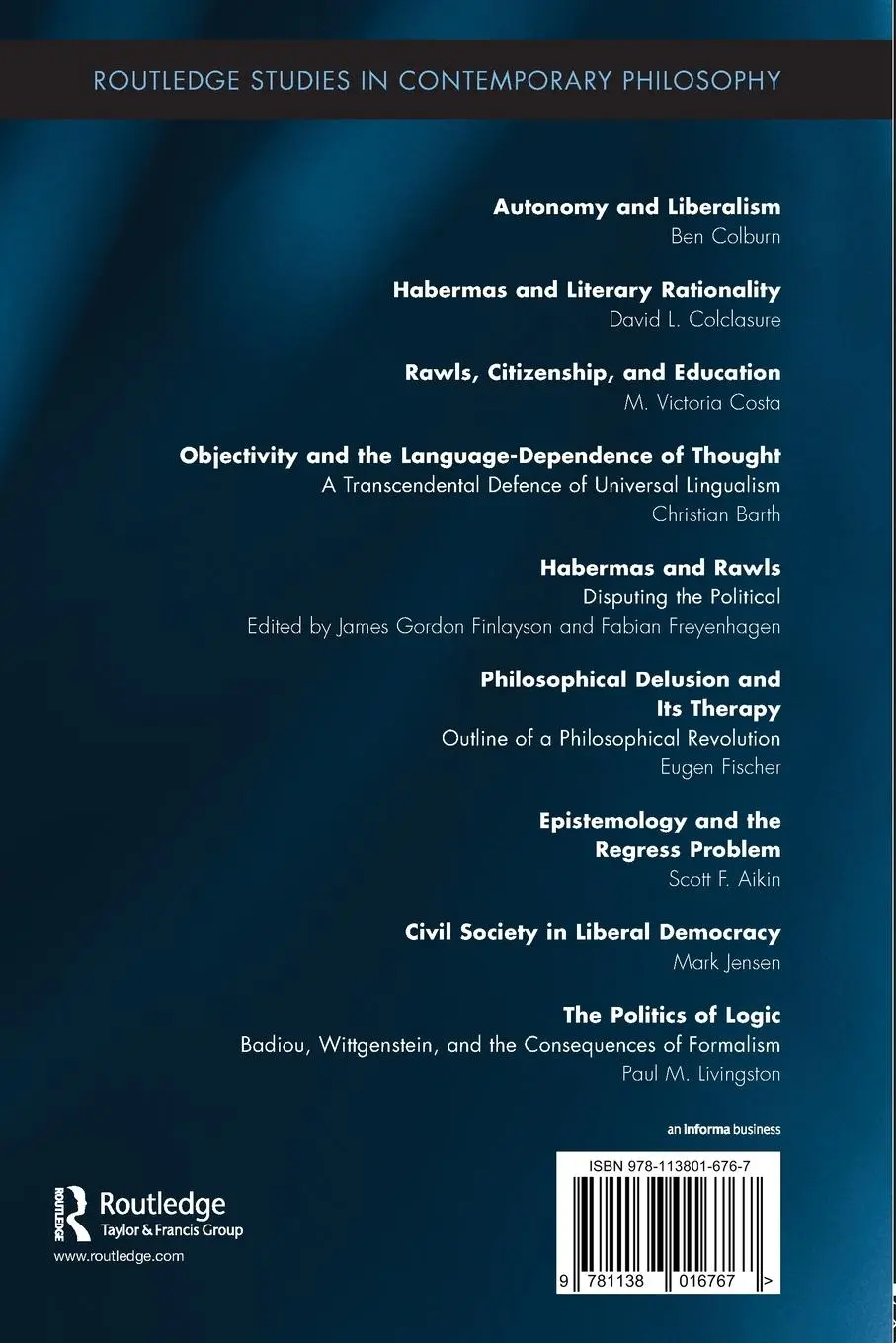 Rückseite: 9781138016767 | The Politics of Logic | Paul Livingston | Taschenbuch | Englisch
