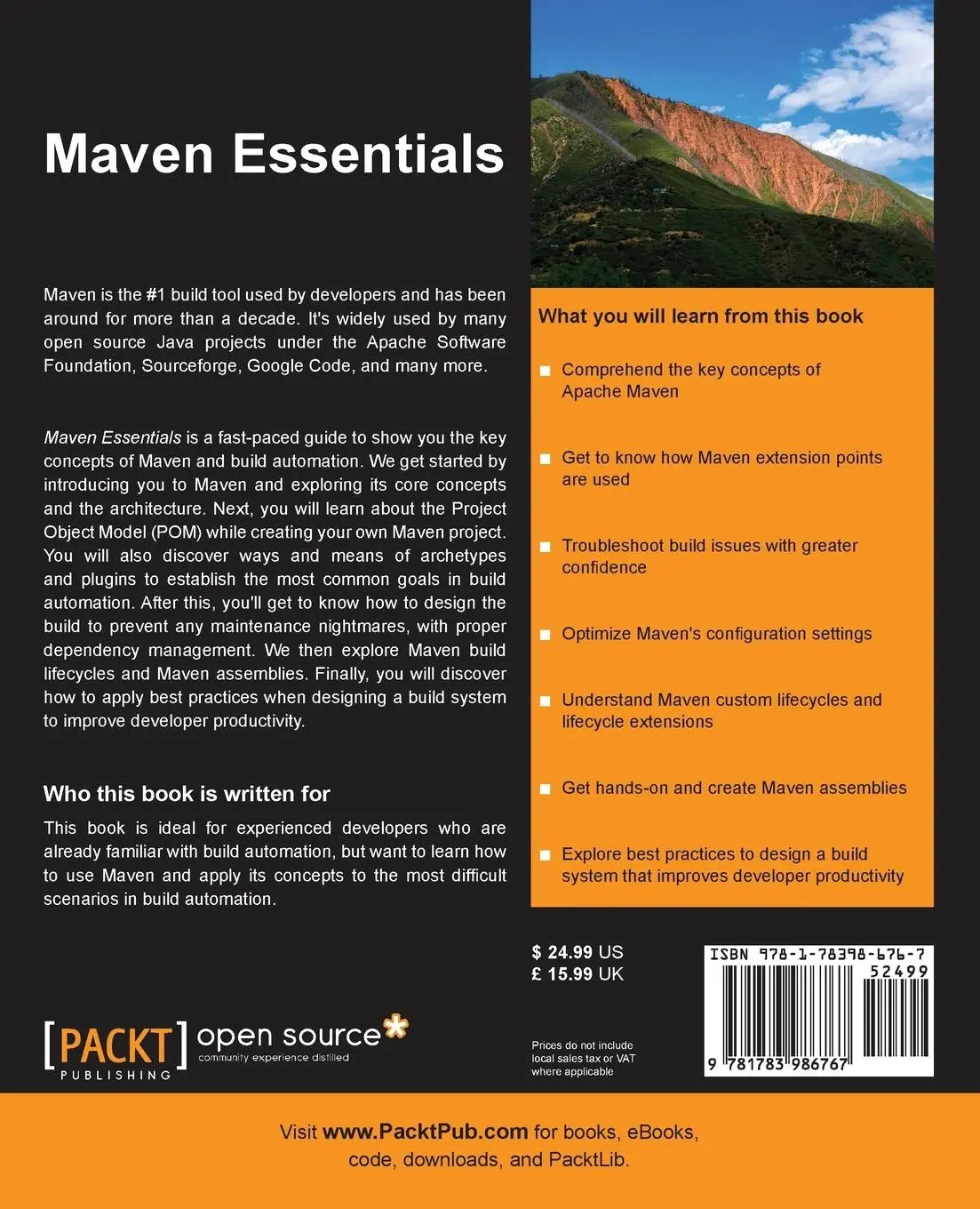 Rückseite: 9781783986767 | Maven Essentials | Prabath Siriwardena | Taschenbuch | Englisch | 2015