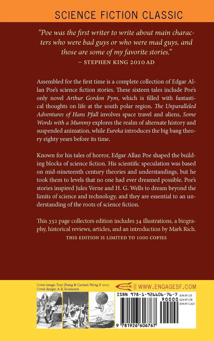 Rückseite: 9781926606767 | The Complete Science Fiction of Edgar Allan Poe (Illustrated...