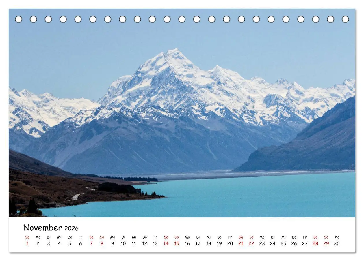 Bild: 9783457906767 | Neuseeland-Aotearoa, Land der weißen Wolke (Tischkalender 2026 DIN...