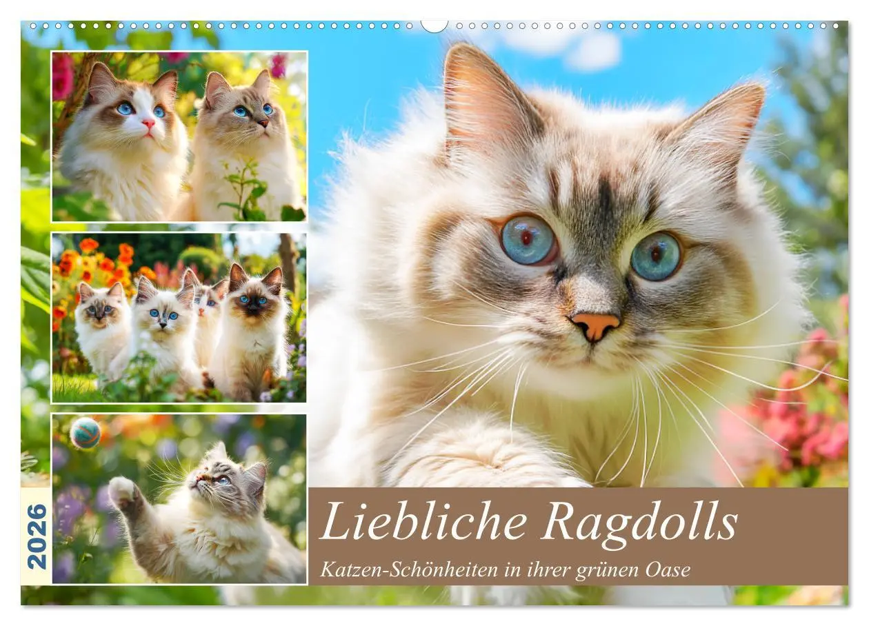 Cover: 9783516096767 | Liebliche Ragdolls. Katzen-Schönheiten in ihrer grünen Oase...