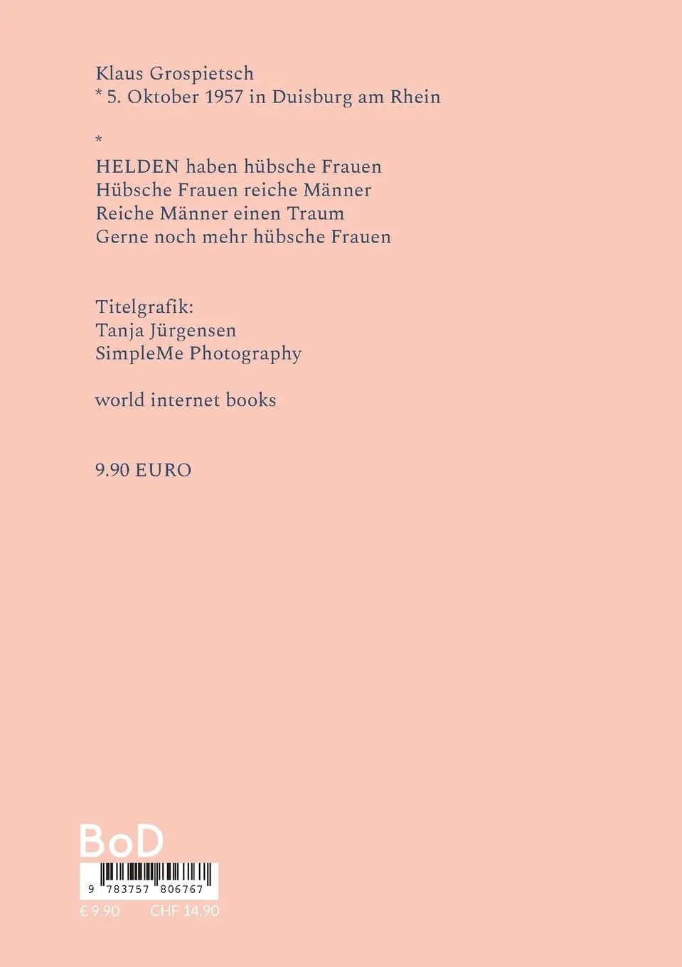 Rückseite: 9783757806767 | Wo der Rhein die Ruhr küßt | Klaus Grospietsch | Taschenbuch | 48 S.