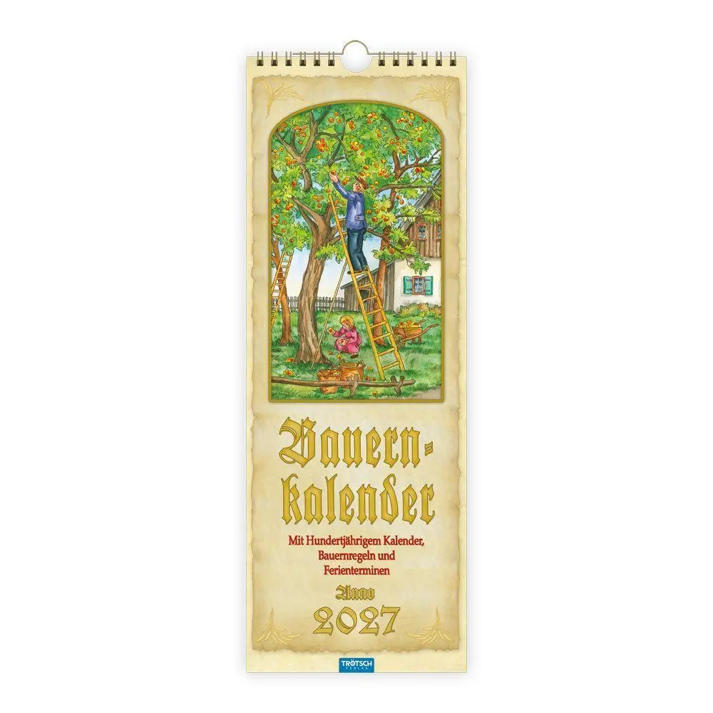 Cover: 9783988026767 | TRÖTSCH - Maxi-Streifenkalender Bauernkalender 2027 mit...