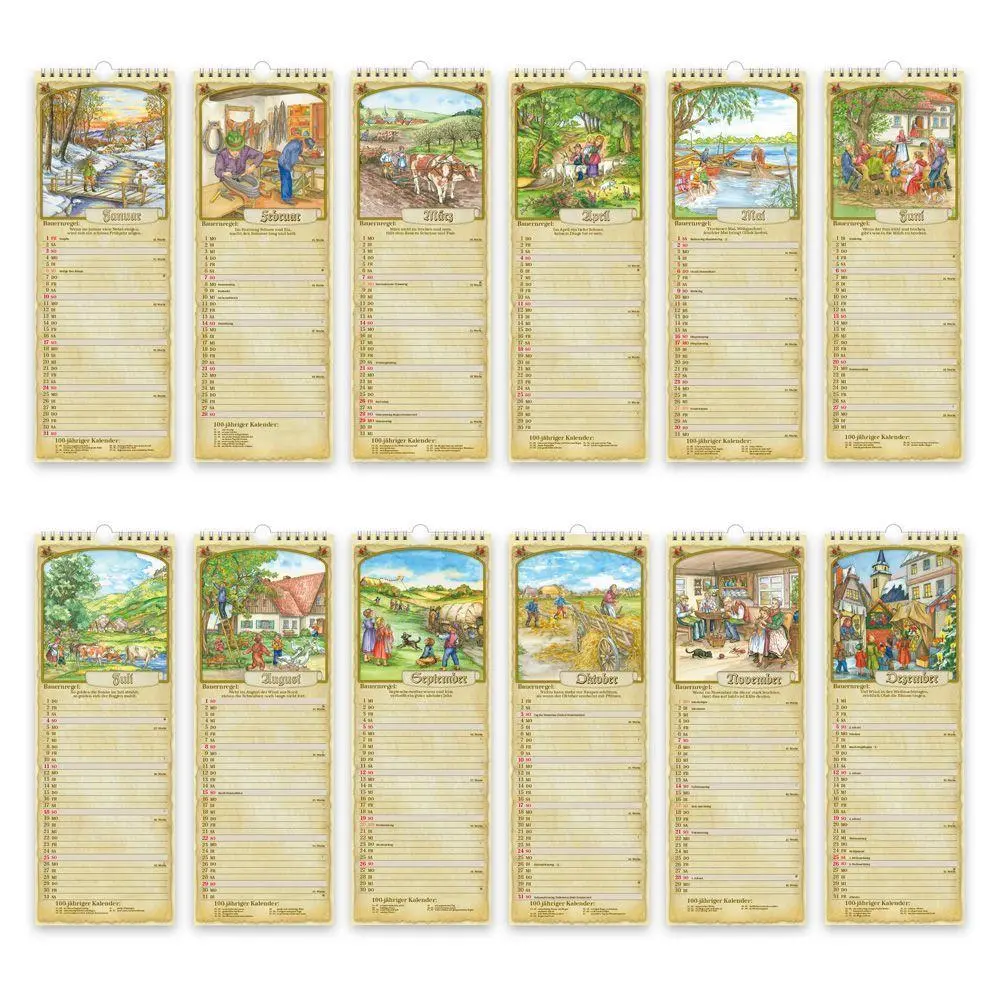 Bild: 9783988026767 | TRÖTSCH - Maxi-Streifenkalender Bauernkalender 2027 mit...