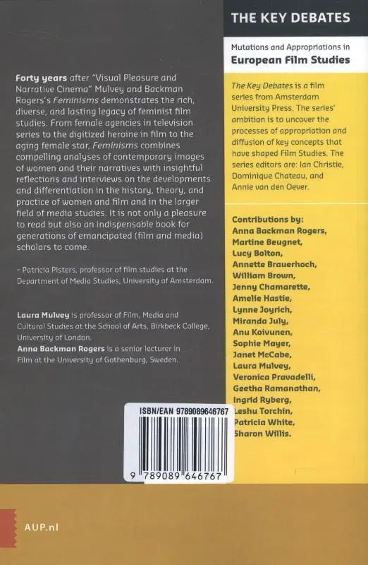 Rückseite: 9789089646767 | Feminisms | Anna Backman Rogers (u. a.) | Taschenbuch | Englisch