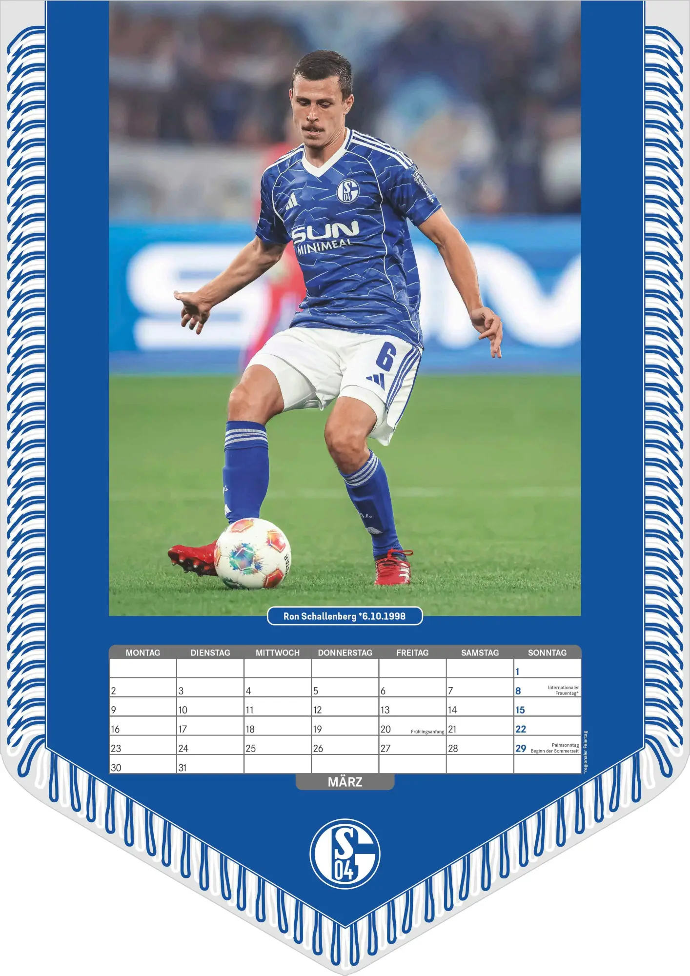 Bild: 4069095006867 | FC Schalke 04 2026 - Bannerkalender - Fan-Kalender -...