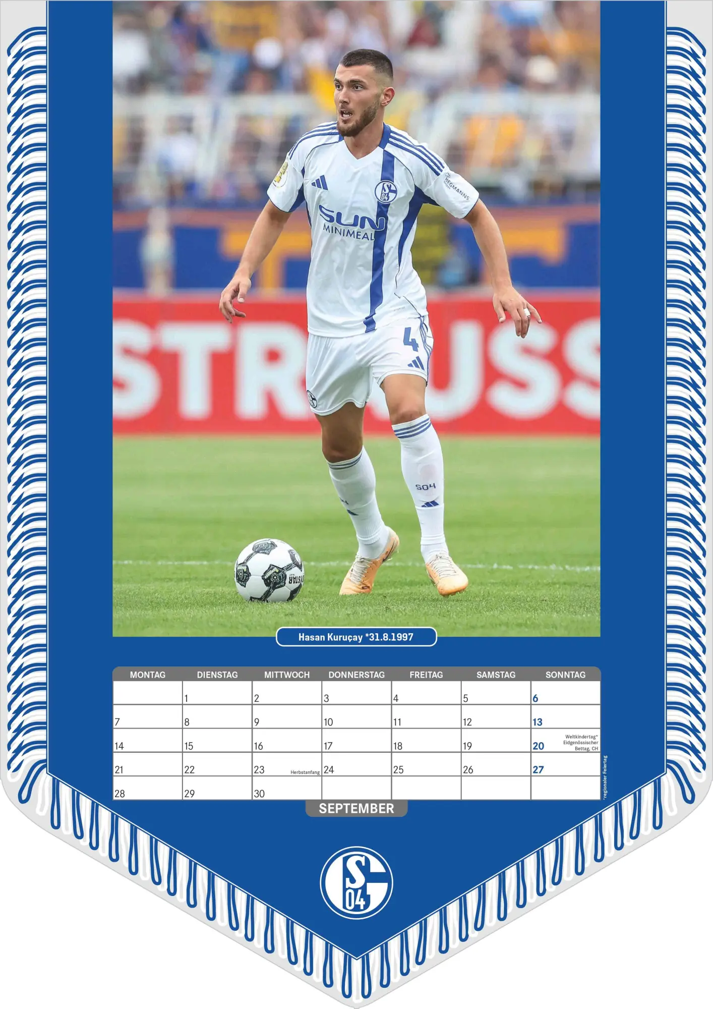 Bild: 4069095006867 | FC Schalke 04 2026 - Bannerkalender - Fan-Kalender -...