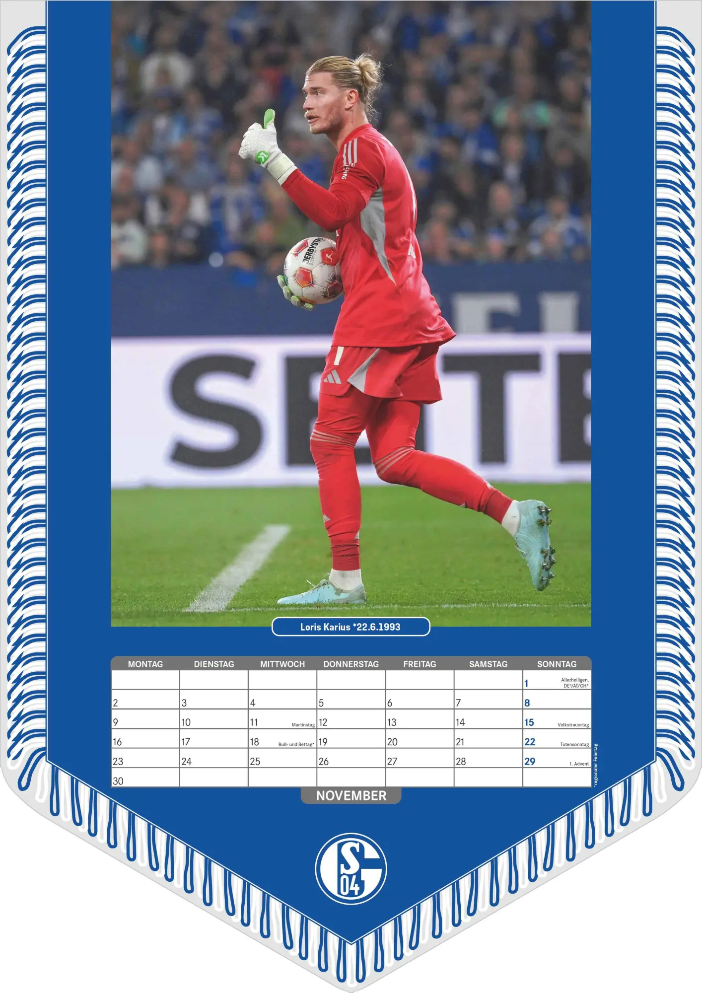 Bild: 4069095006867 | FC Schalke 04 2026 - Bannerkalender - Fan-Kalender -...